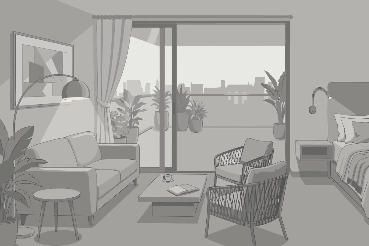 Studio Apartment with Balcony (A3)